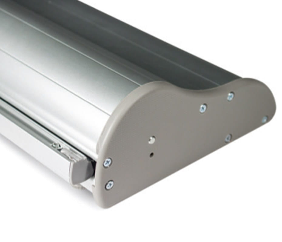 Orient Roll-up 85 x 200 cm rolled advertising stand with a printout