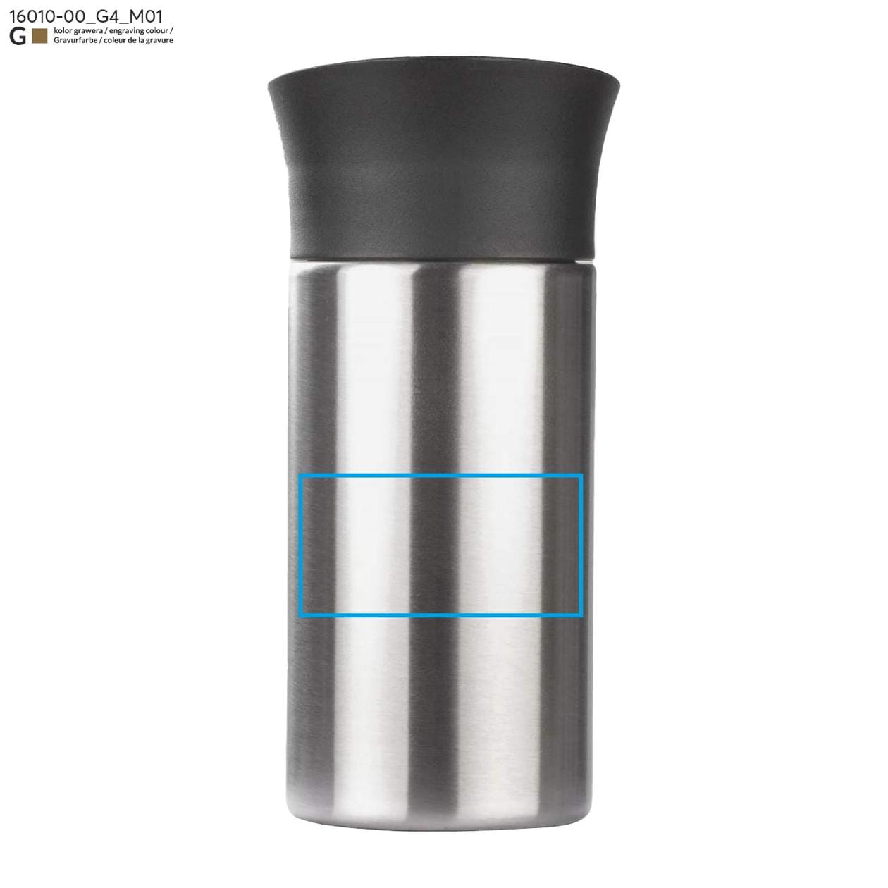 Kubek termiczny EDDY 300 ml srebrny