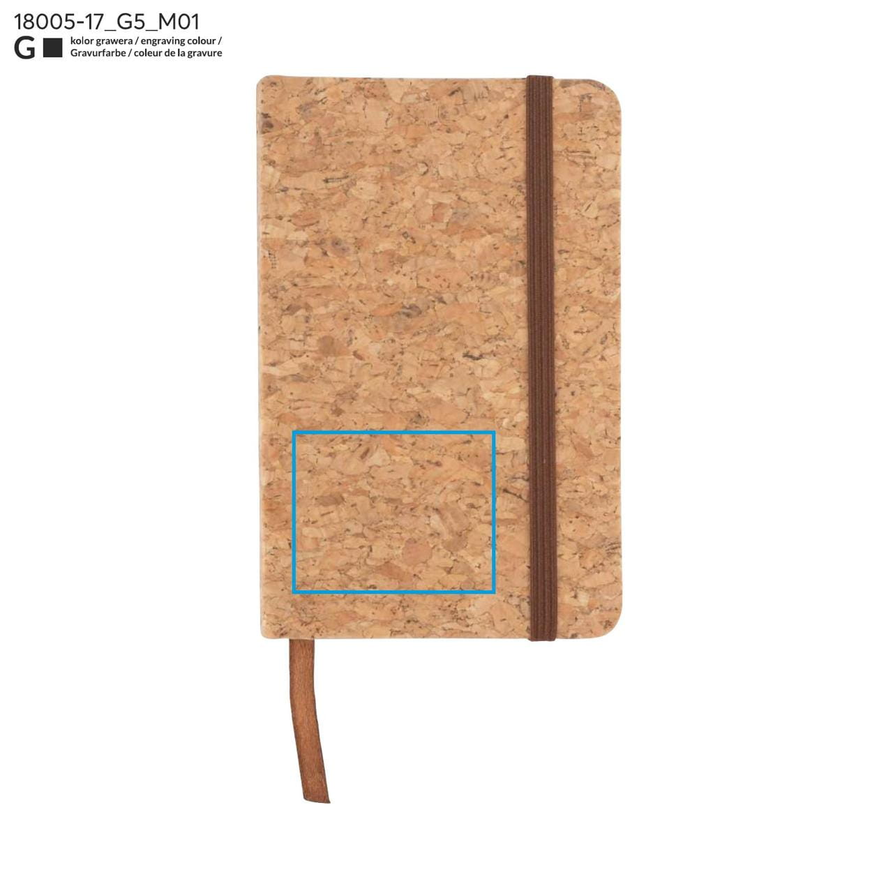 Notes CORA A6 beżowy (naturalny)