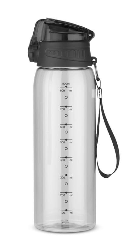 Bidon z miarką 900 ml KOLTER czarny