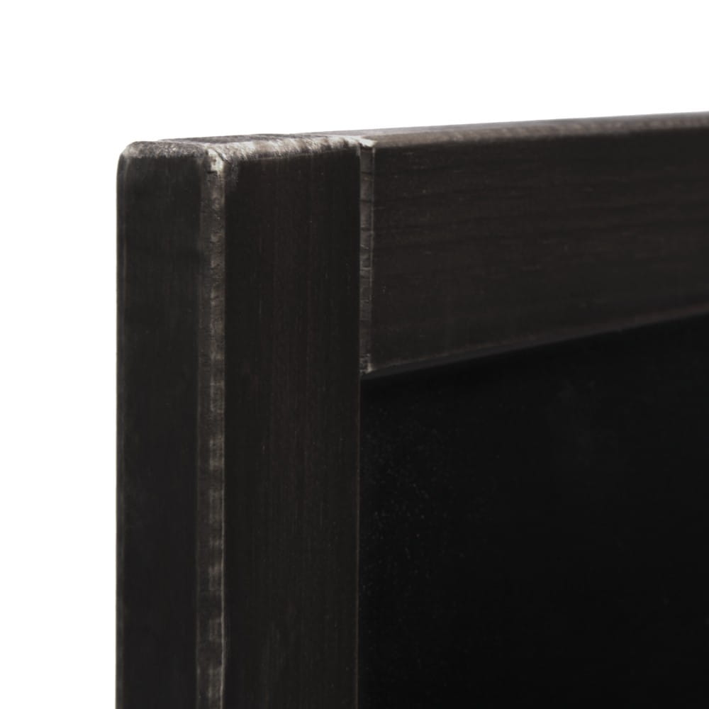 NATURE Classic Chalkboard  Black 50 x 60 cm, Wooden Chalkboard with a Black Surface for Writing with Chalk Markers