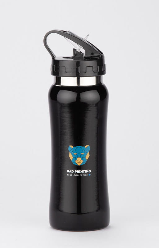 Bidon stalowy PATRO 600 ml czarny