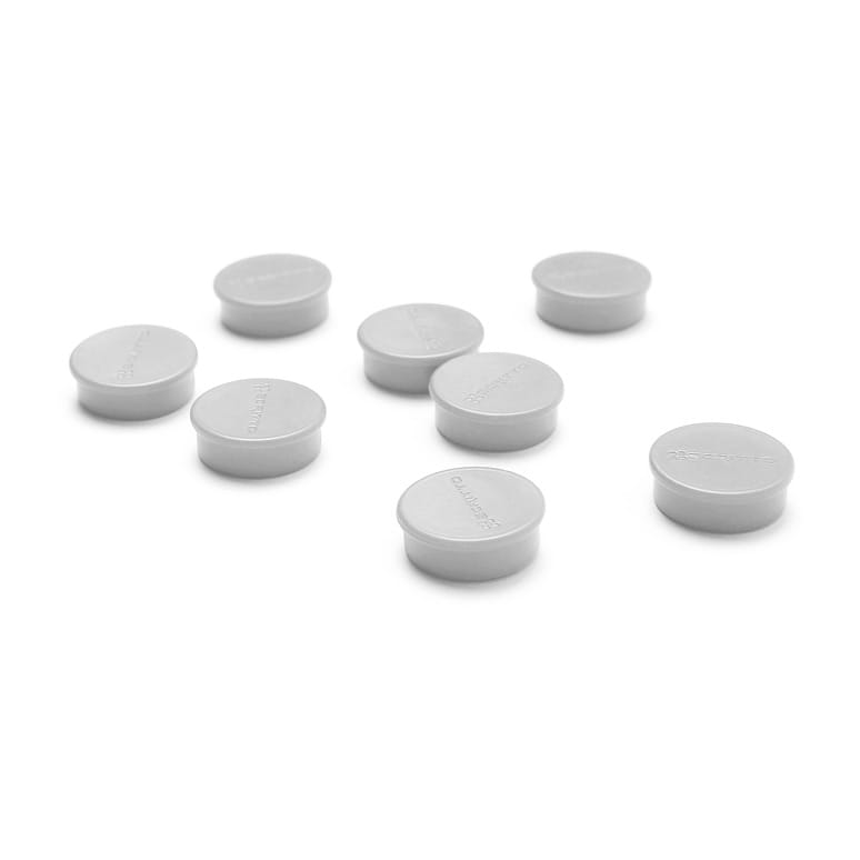 Set of 8 SCRITTO® Magnets, 20 mm in Diameter, for Magnetic Whiteboards, Whiteboard Magnets for Magnetic Whiteboards