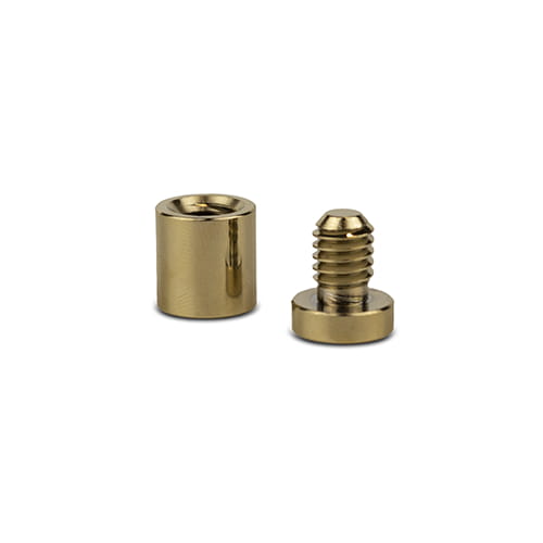 Dystans montażowy 19mm Ø Mosiądz Złoty 19x25
