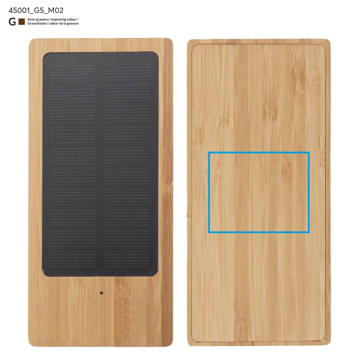 Power bank solarny SONNEN 10000 mAh brązowy
