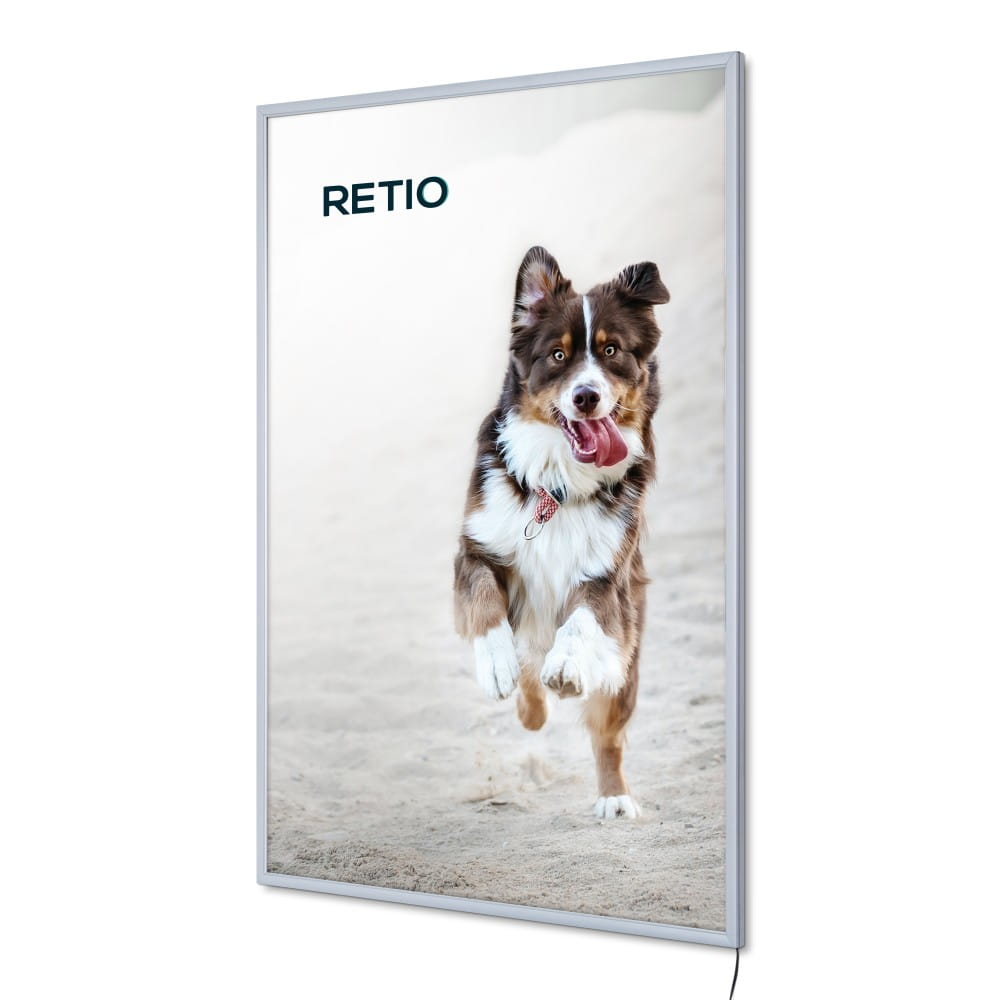 PLED Economy LED Illuminated Frame A0 (84,1 x 118,9 cm) Frame for Poster Photos Picture Snap Lighted Poster Frame High Quality