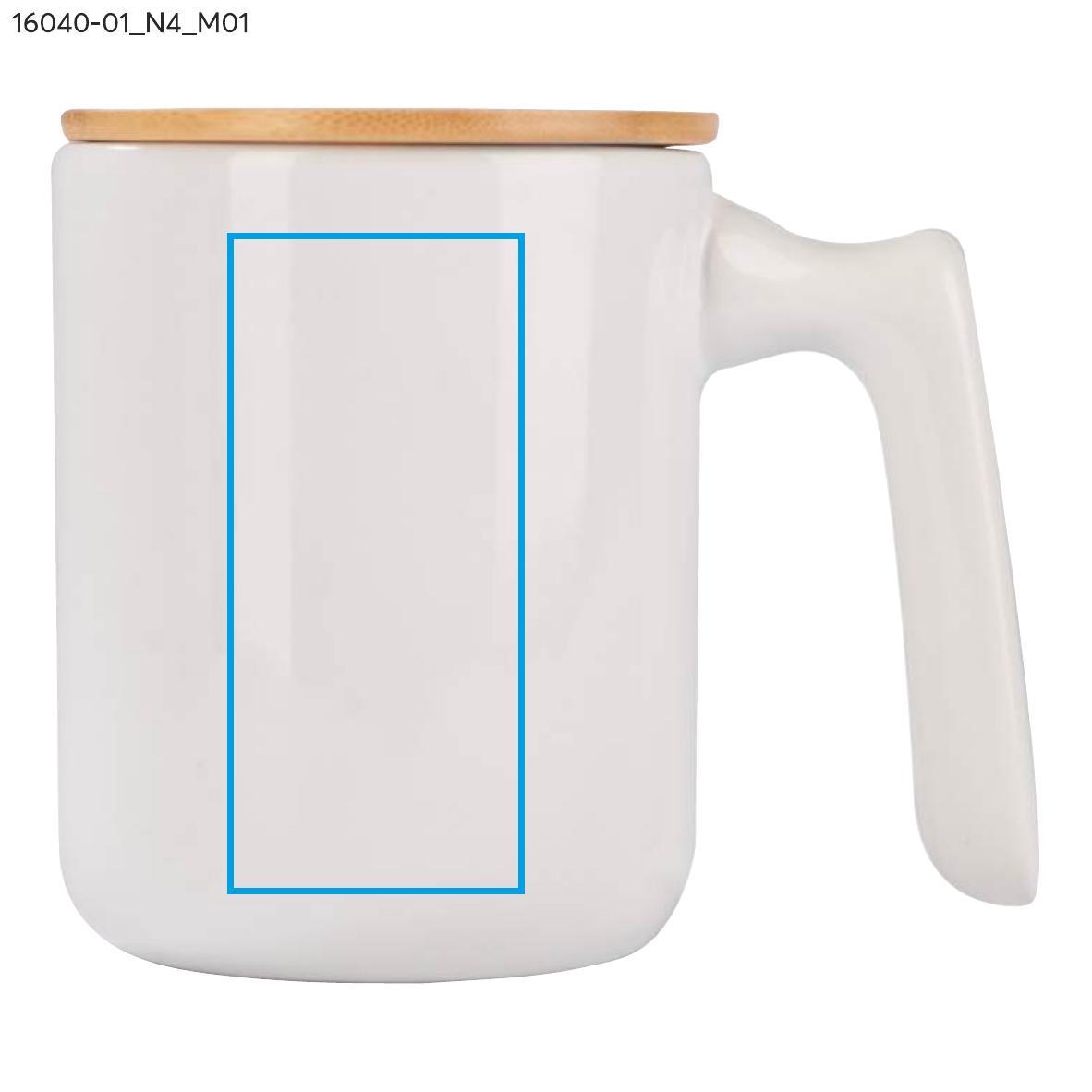 Kubek ceramiczny VIVIAN biały