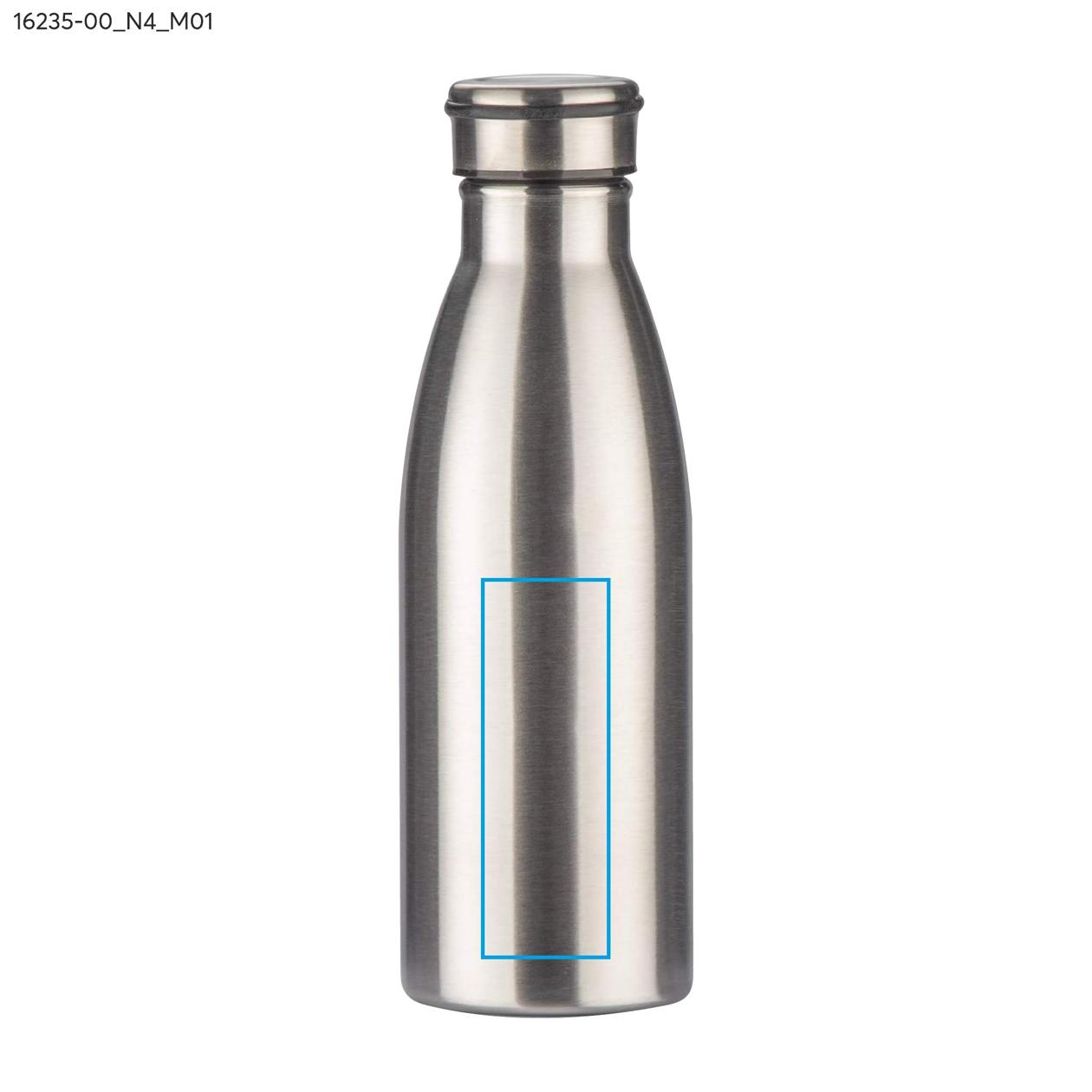 Butelka stalowa KONRA 600 ml srebrny