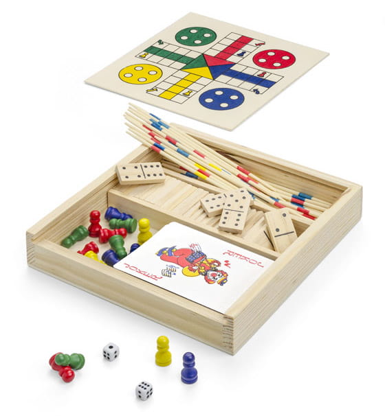 Ensemble de jeux 4 en 1 CATRO beige (naturel)