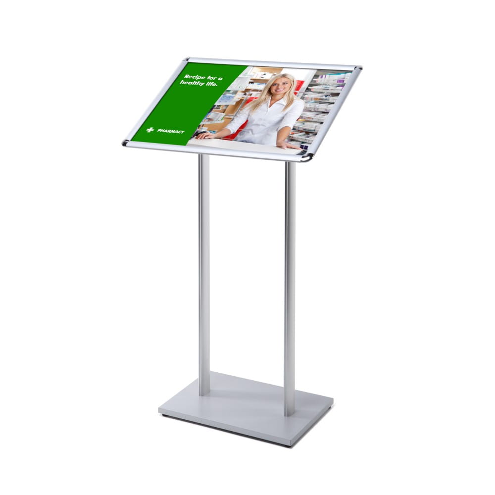 MBARD Menu Stand, A2 Frame Information Display Stand for Restaurant, Gastronomy, Hotel, Poster Stand, Menu Board with Rounded Corners