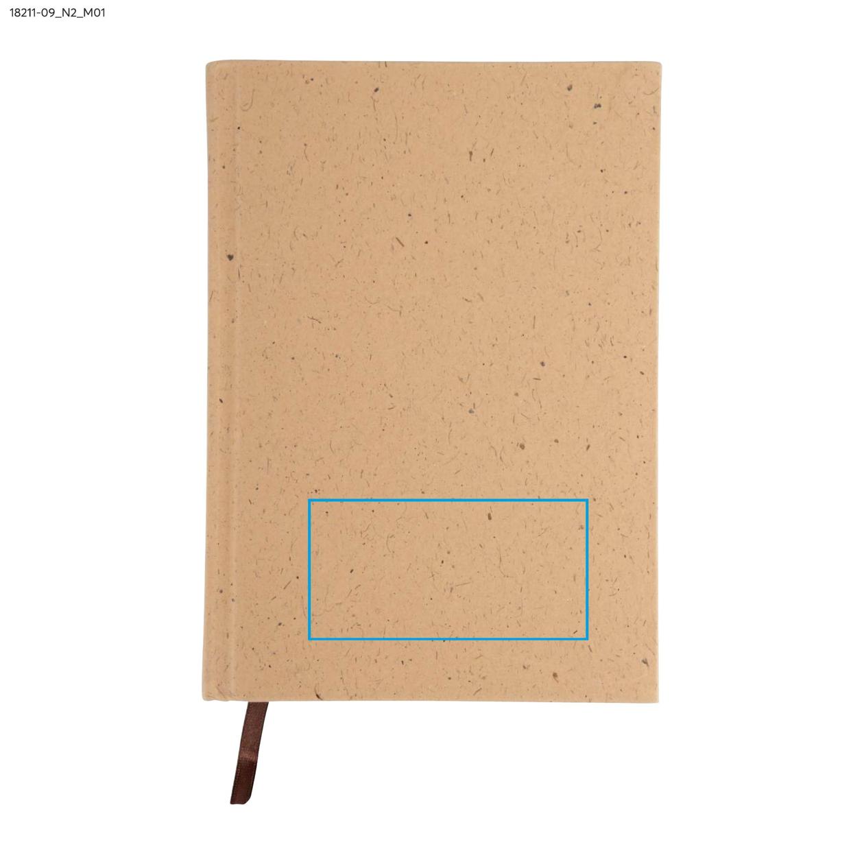 Notes COCO A5 brązowy z logo