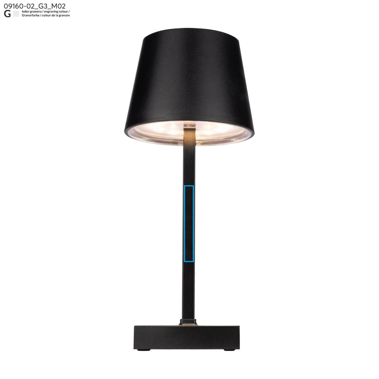 Lampka biurowa VIDIA czarny