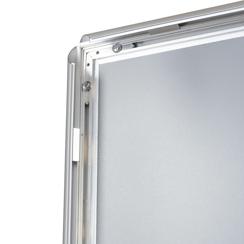 Ramka plakatowa OWZ A0 (118,9 x 84,1 cm) aluminiowa srebrna z prostym narożnikiem rama ramka plakatowa OWZ ścienna na plakat na zdjęcia profil 25 mm