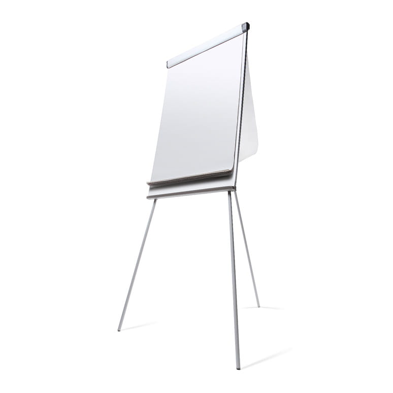 SCRITTO® Standard Magnetic Flipchart 68 x 100 cm, Stand with Magnetic Dry-wipe Board, Mobile Flipchart, Stand with Writing Board with Adjustable Legs and Adjustable Height