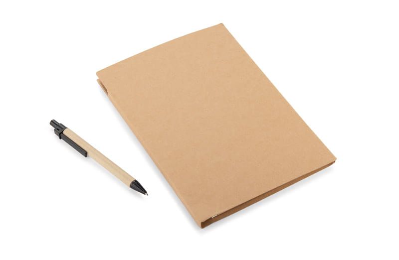 Notes DELA A5 brązowy z logo