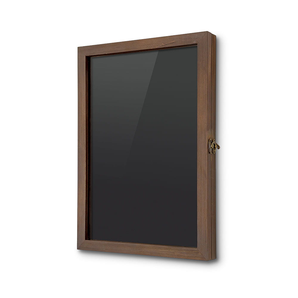 Drewniana gablota A3 31x43 cm zamykana na trzpień do użytku wewnętrznego gablota wewnętrzna gablota ogłoszeniowa gablota informacyjna tablica ogłoszeń tablica informacyjna