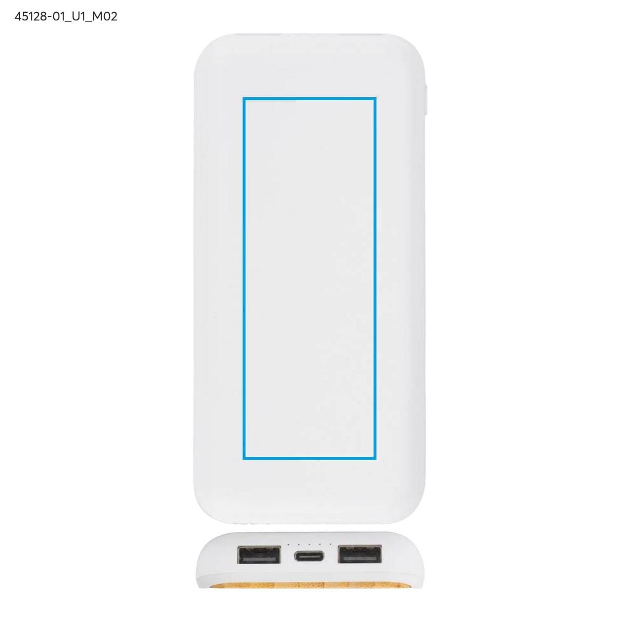 Power bank RONI 10000 mAh biały