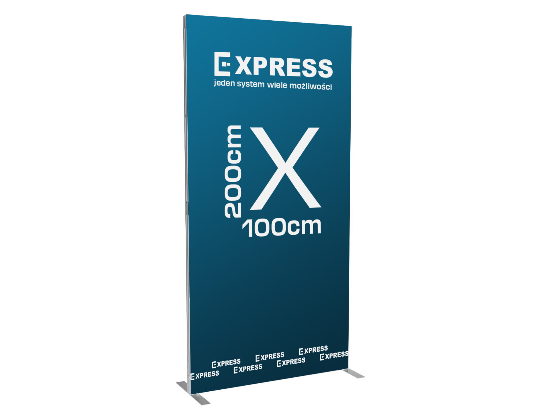 Stand prekonfigurowalny Express - Zestaw startowy 100x200 cm