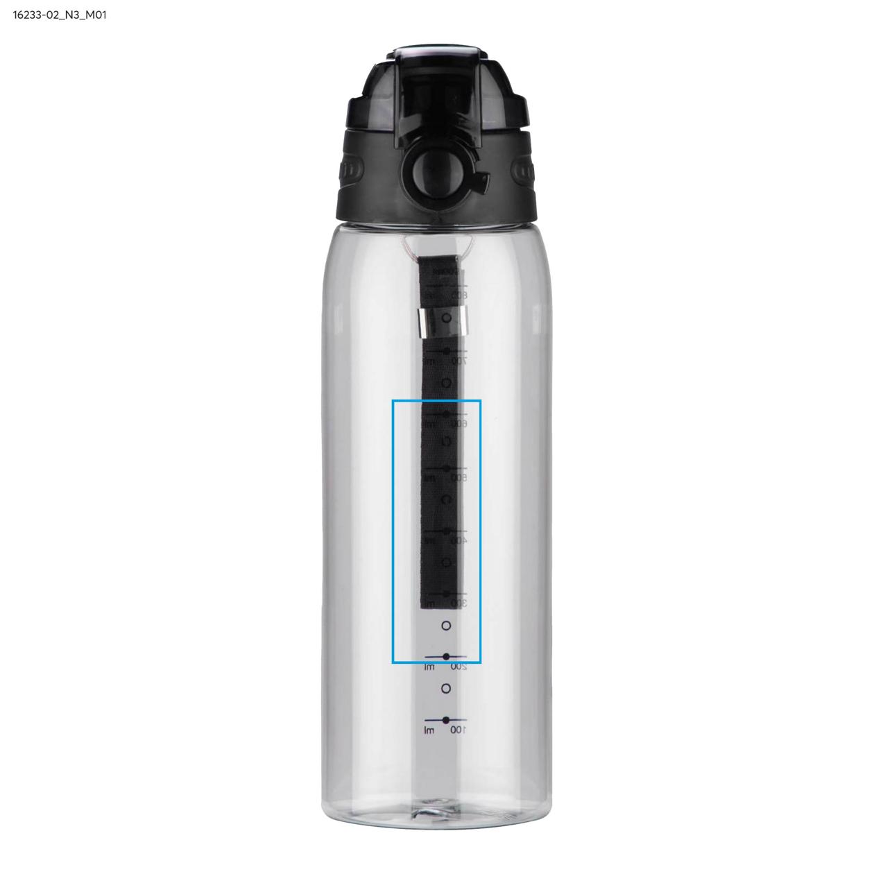 Bidon z miarką 900 ml KOLTER czarny
