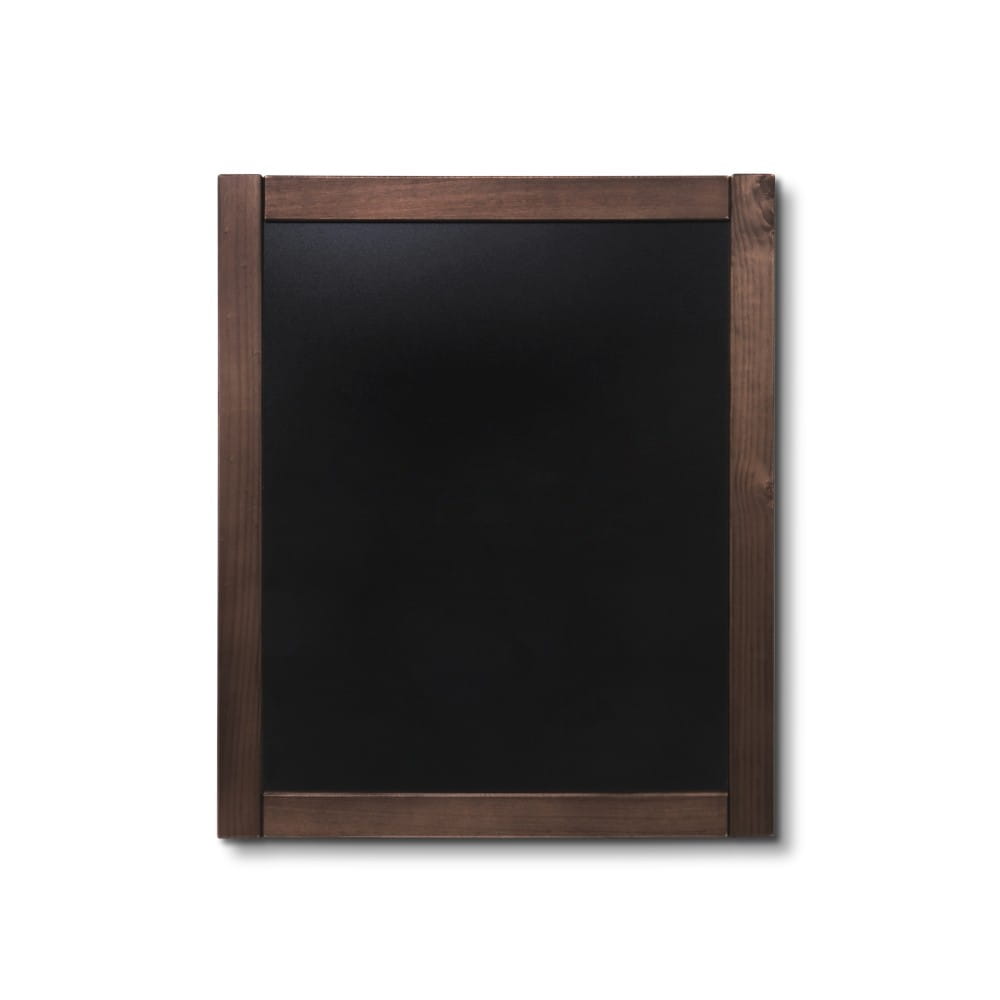NATURE Classic Chalkboard  Dark brown 50 x 60 cm, Wooden Chalkboard with a Black Surface for Writing with Chalk Markers