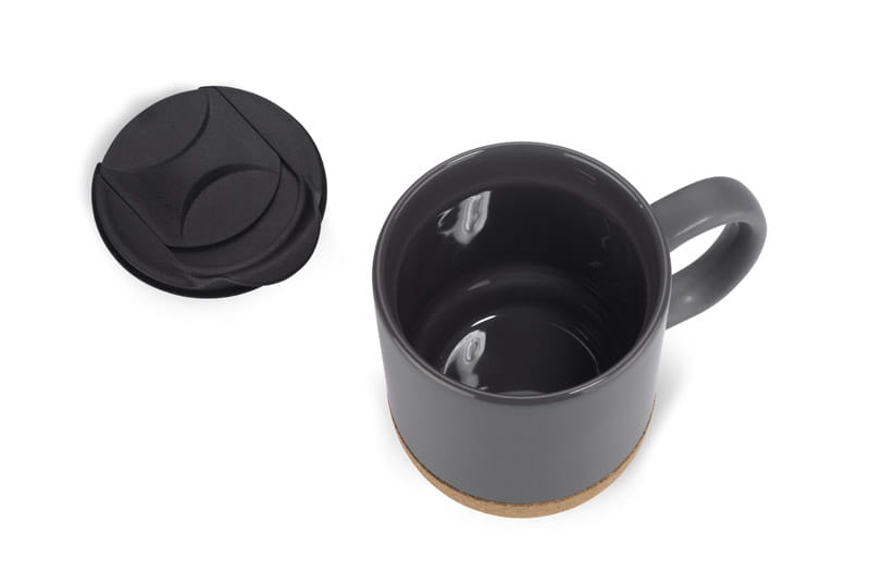 Kubek SOFTEL 300 ml popielaty (szary) z logo