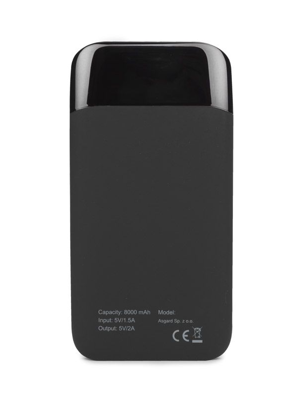 Power bank MING 8000 mAh USB-C czerwony z logo