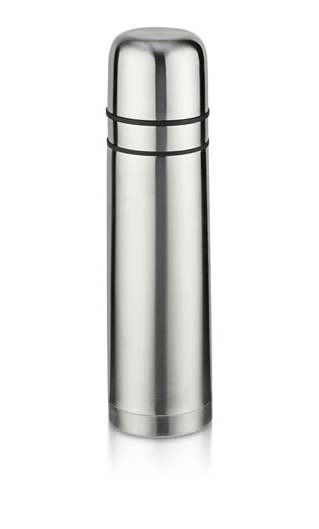 Termos z dwoma kubkami PAVO 750 ml srebrny
