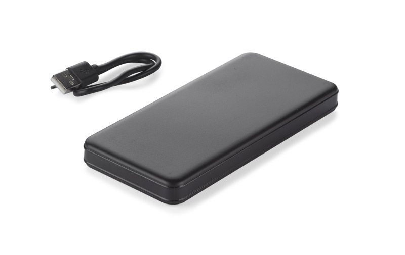Power bank SIMPLE 10000 mAh czarny z logo