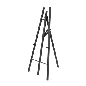 Chevalet en bois noir pour tableaux à craie