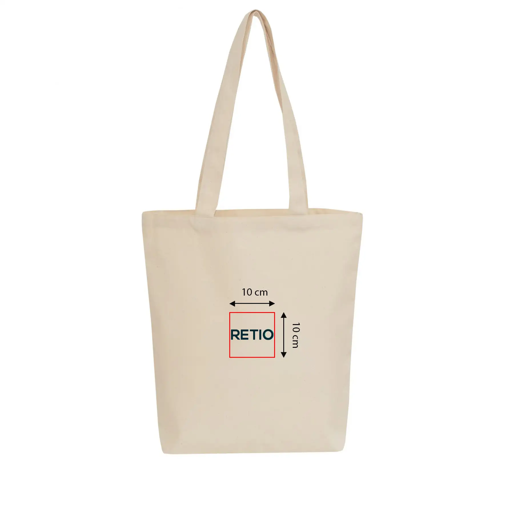 Sac en coton VIENNA avec impression personnalisée - zone d'impression 10x10 cm