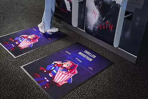 Tapis promotionnel avec logo, tapis de sol Promo Star