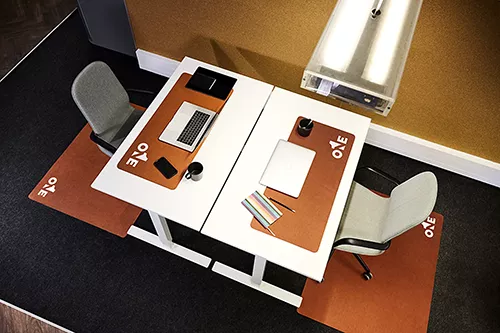 Tapis pour chaise avec logo, tapis de sol Office Floor Guard