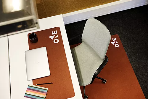 Tapis pour chaise avec logo, tapis de sol Office Floor Guard